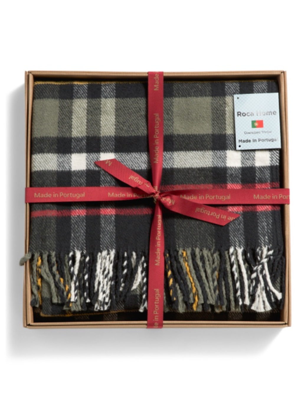 Roca Home Made In Portugal Wool And Cashmere Blend Throw